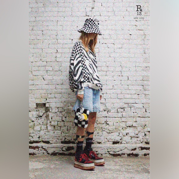 R13 Oversized Tiger Sweatshirt. Size XXS - Picture 1 of 14